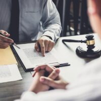 Businessman and Male lawyer consult having team meeting with client, Law and Legal Businessman and Male lawyer consult having team meeting with client, Law and Legal