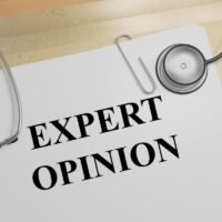 Render illustration of Expert Opinion Title On Medical Documents Render illustration of Expert Opinion Title On Medical Documents